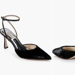 Badgley Mischka Ankle Strap Heel Black 7.5 New